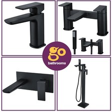Black Square Bathroom Sink Tap