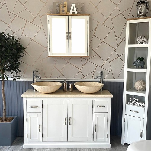 Bathroom double vanity - bathroom,