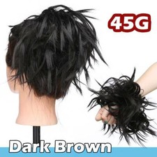 Curly Real as human Messy Bun