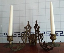Vintage French Wall Mounted Candle Sconce. E. Muller Paris