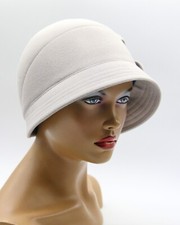 Women's Light Gray Cloche Hat