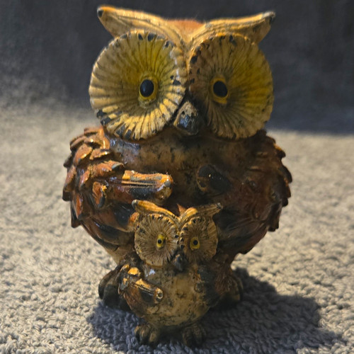 Ceramic owl figurine - ceramic,
