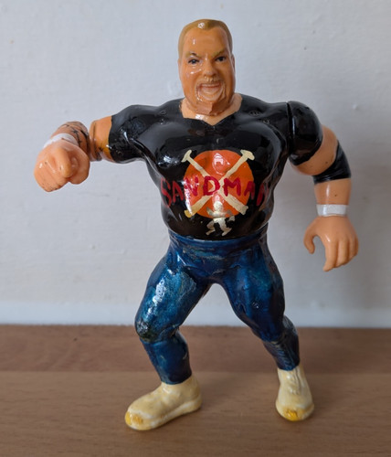 Custom ecw sandman figure - sandman,
