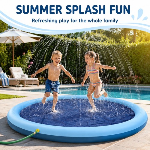 Large sprinkler play - sprinkler, water