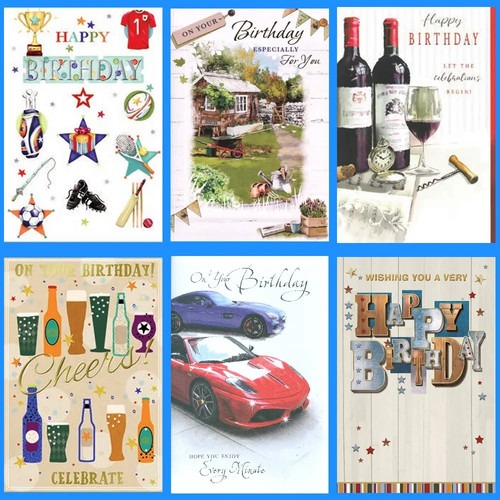 Pack birthday cards - 6,