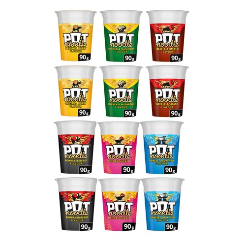 Pot noodle variety pack 6 - noodle,
