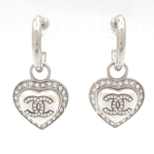 Chanel coco silver white - silver, clear