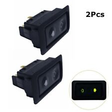 2Pcs 6Pin Universal Car Electric Power Window Switch w/ Indicator Light Control