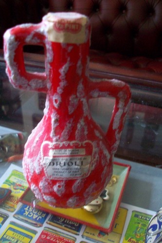 Vintage drioli red vase - vintage,