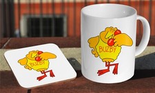 Buzby Classic TV - Ceramic Coffee / Tea Mug + Matching Coaster 