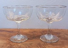 Pair of Vintage Etched