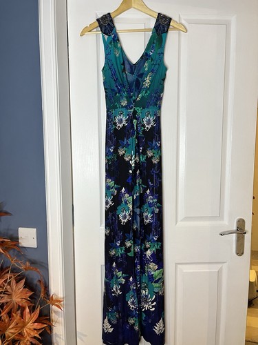 Vintage monsoon teal - , beaded