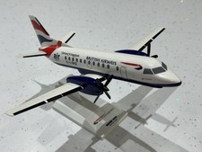 BRITISH AIRWAYS LOGANAIR  SAAB340 Sky Marks Plastic Detailed Model 1:80 Scale