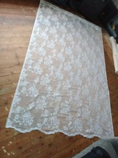 White Lace Curtain Panel