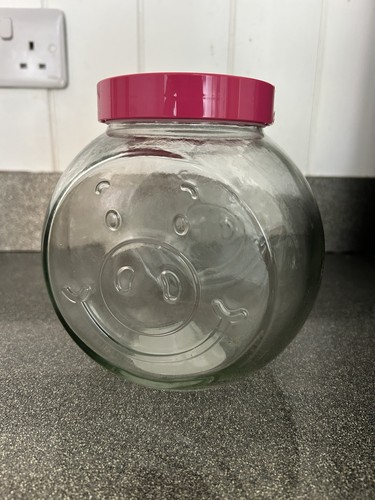 Percy pig glass lidded - percy, storage