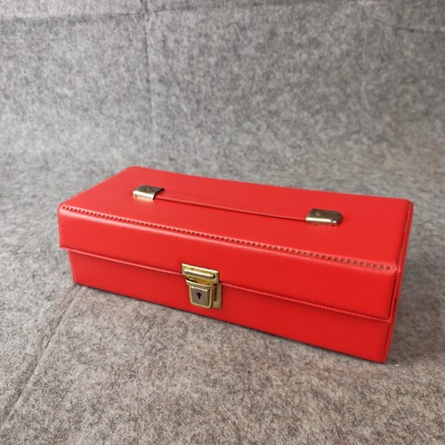 Faux leather red cassette - cassette, tape