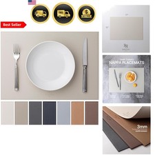 Faux Leather Placemats Set of