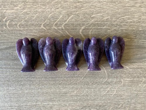 Lepidolite crystal angel - crystal,