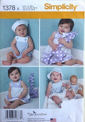 Simplicity 1378 baby sundress - 1378,