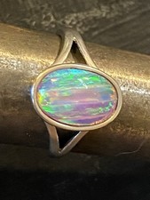 Handmade solid opal trans