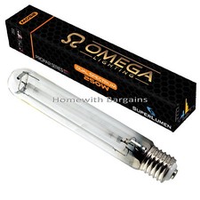 250w HPS Omega Dual Spectrum "Grow & Flower Lamp" E40 Light Bulb Hydroponics 