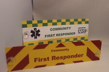 Ambulance Service Front and Rear Community First Responder Sign Charity Sale