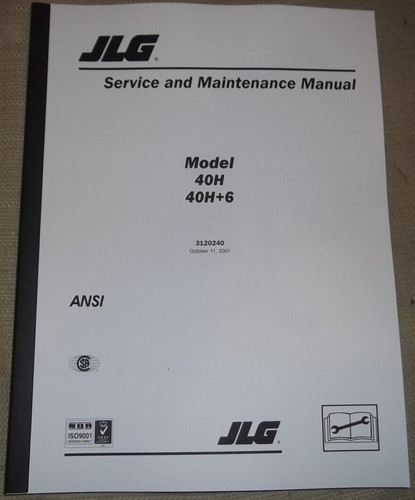 Jlg 40h boom lift service - jlg,