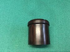 VINTAGE BAKELITE INKWELL BROWN - BLACK MOTTLED DESK SCHOOL INK POT  ART DECO