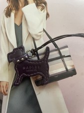 Radley Dark Purple Leather Dog Tag