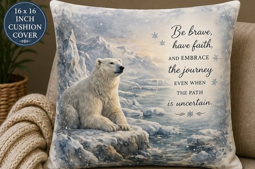 Polar bear inspiration - bear, cushion