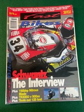 FAST BIKE AUG 1995 SCHWANTZ INTERVIEW 190 BHP BLADE TRX850 V 900SS 125 TOOLS OUT