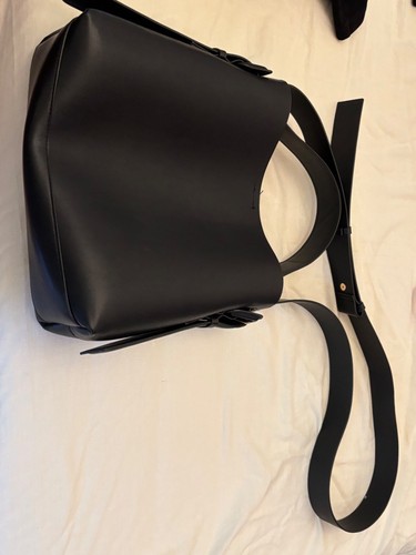 Black leather small - hand, bag