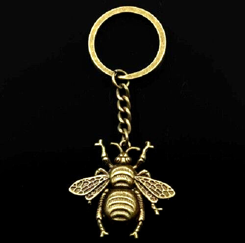 Honey bee keyring keychain - bee,