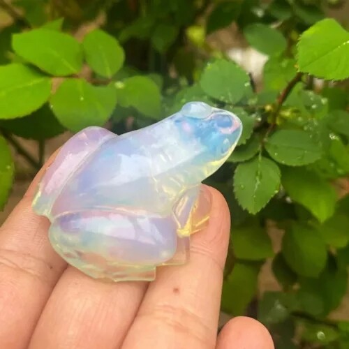 Natural opal quartz crystal - natural,