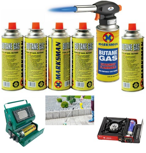 Butane gas bottles - 4,