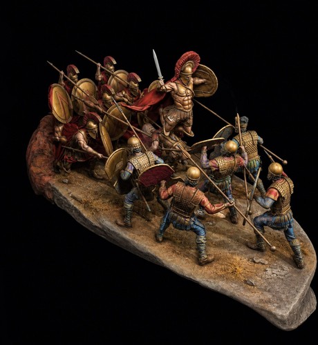 This sparta diorama - -, 1:16