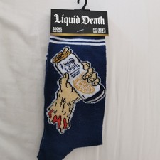 Liquid death men's socks official  water 6-11 