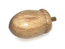 Large ornamental wooden acorn