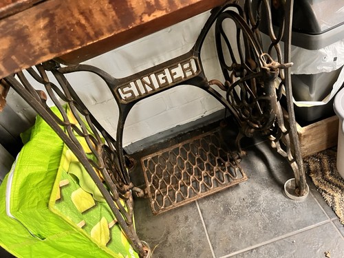 Antique singer treadle - singer, sewing