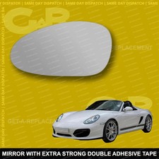 For Porsche boxster wing mirror glass 09-11 Left Passenger side Spherical