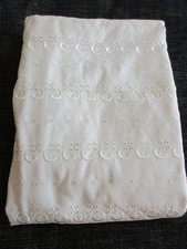 BRODERIE ANGLAISE DOUBLE DUVET COVER AND ONE PILLOW CASE