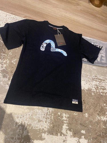 Evisu mens black tshirt blue - evisu,