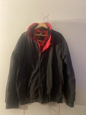 Trespass Jacket Men’s Large Black Red TP75 Waterproof Tres-tex