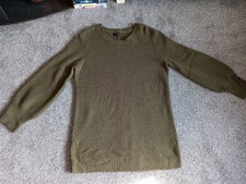 Womens Jumper Size S rainbow Khaki Green