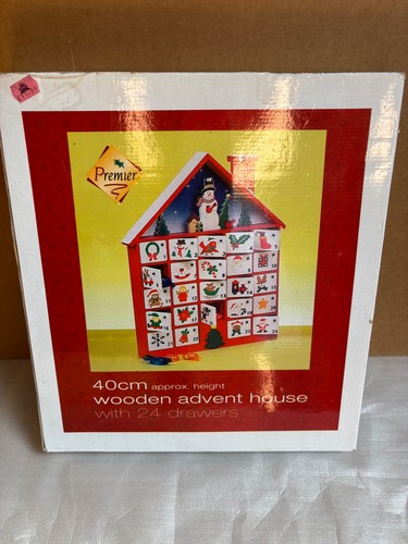 Premier wooden advent calendar - wooden,