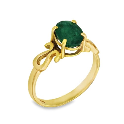 18ct yellow gold oval cut - 18ct,