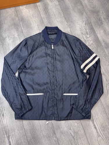 Gucci bomber jacket navy - gg,