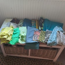 Mixed Fabric, job lot greens