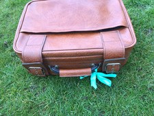 Old Vintage 1970s Travel Case Suitcase Bag Hand Luggage Retro Kitsch Holiday