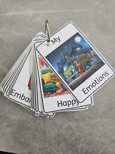 Emotions flash cards - ,, autism